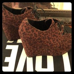 Leopard ankle booties